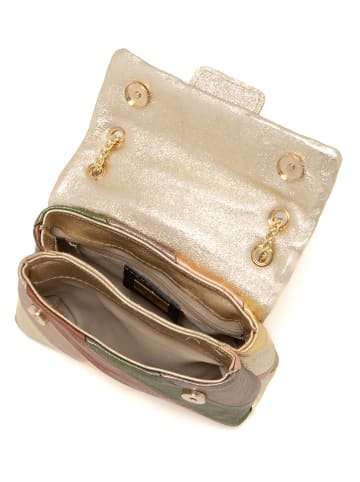 Anna Morellini Leder-Umhängetasche "Bettina" in Bunt - (B)22 x (H)29 x (T)8 cm