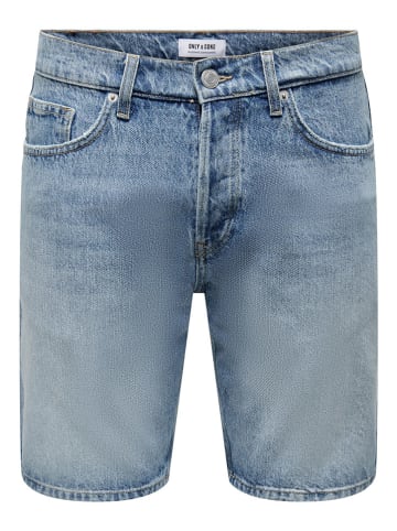 ONLY & SONS Jeans-Shorts "Edge" in Blau