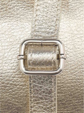 Zwillingsherz Leder-Gürteltasche in Gold - (B)23 x (H)14 x (T)7 cm