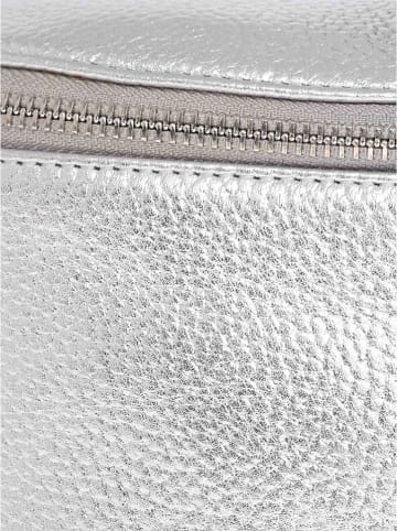Zwillingsherz Skórzana torebka w kolorze srebrnym - 23 x 14 x 7 cm