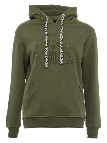 Zwillingsherz Hoodie "Nelina" olijfgroen