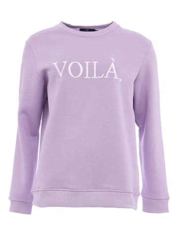 Zwillingsherz Sweatshirt "Voilà" in Lila