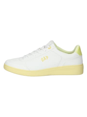 GAP Sneakers in Weiß/ Gelb