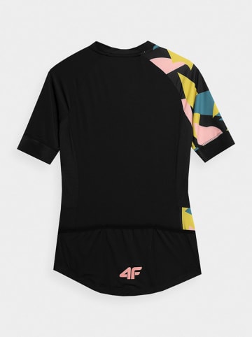 4F Fietsshirt zwart/meerkleurig