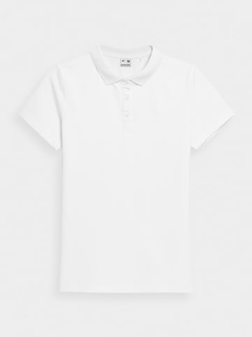 4F Koszulka polo w kolorze białym