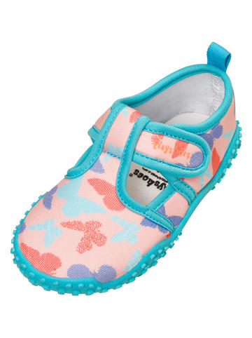 Playshoes Buty kąpielowe w kolorze turkusowo-jasnoróżowym