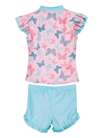 Playshoes 2tlg. Badeoutfit in Rosa/ Türkis