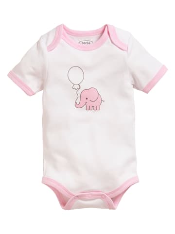 Playshoes 2er-Set: Bodys in Rosa/ Weiß