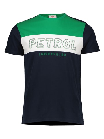 Petrol Industries Koszulka w kolorze granatowo-zielonym