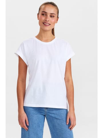 NÜMPH Koszulka "Beverly" w kolorze białym