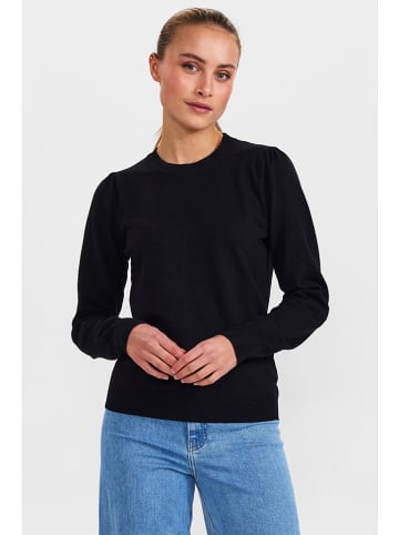 NÜMPH Sweter "Nubaojiny" w kolorze czarnym