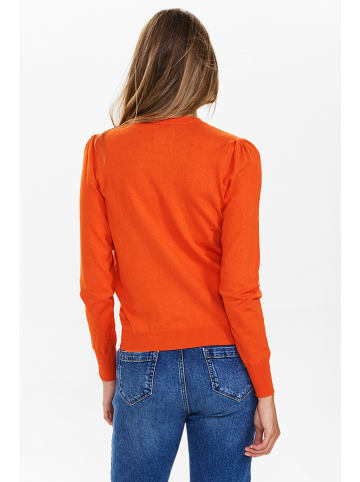 NÜMPH Sweter "Nubaojiny" w kolorze pomarańczowym