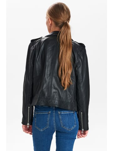 NÜMPH Lederjacke "Nuzandras" in Schwarz