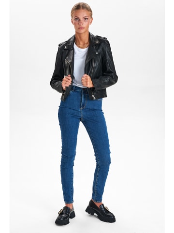 NÜMPH Lederjacke "Nuzandras" in Schwarz