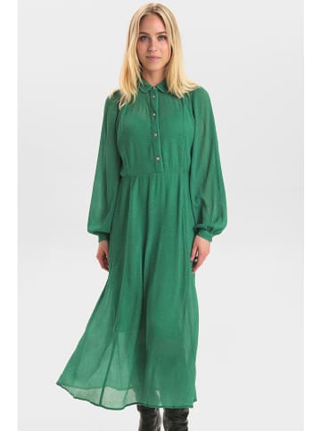 NÜMPH Sukienka "Nukat" w kolorze zielonym