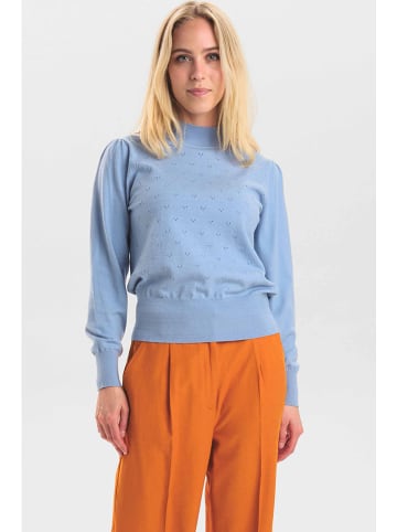 NÜMPH Sweter "Nuedna" w kolorze błękitnym