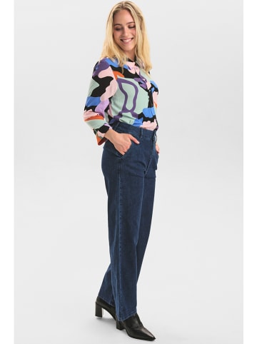 NÜMPH Spijkerbroek "Nuamber" - comfort fit - donkerblauw