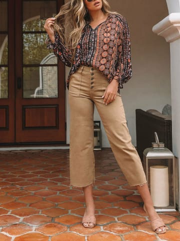 LA Angels Blouse zwart/bruin