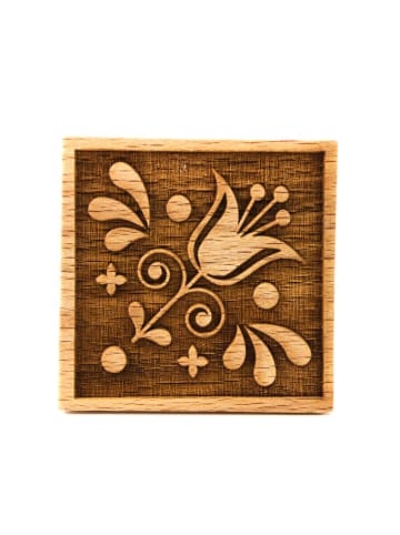 FOLKROLL Teigstempel "Tulip" in Natur