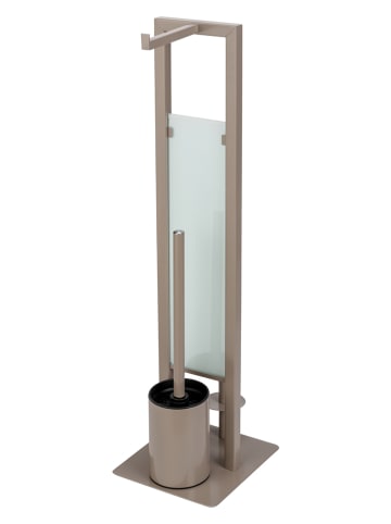 Wenko Toiletborstelgarnituur "Rivalta" beige - (H)70 cm