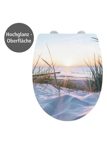 Wenko Easyclose-toiletbril "Baltic" wit/meerkleurig