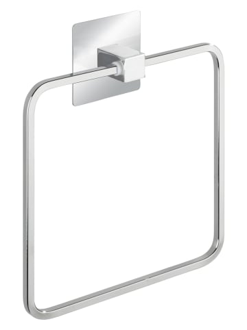 Wenko Uchwyt "Edelstahl" w kolorze srebrnym na ręcznik - 16,5 x 19,5 x 3,5 cm