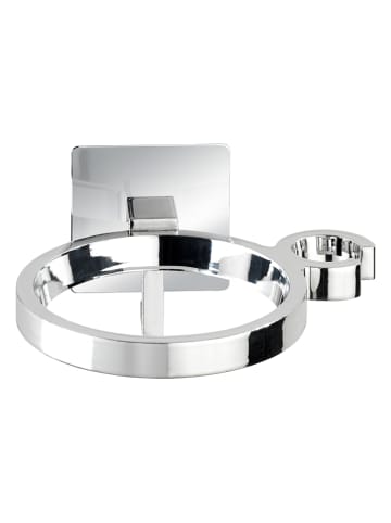 Wenko Haartrocknerhalter "Turbo-loc" in Silber - (B)13 x (H)7 x (T)2,5 cm