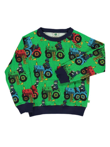 Småfolk Sweatshirt "Tractor" groen