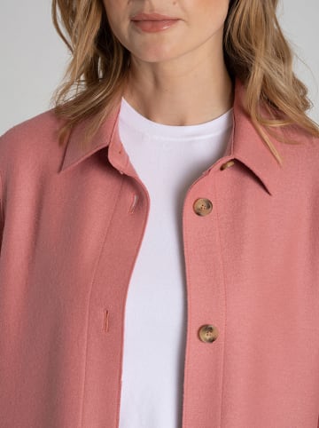 SCHNEIDERS Wełniany płaszcz przejściowy "Dalia" w kolorze szaroróżowym
