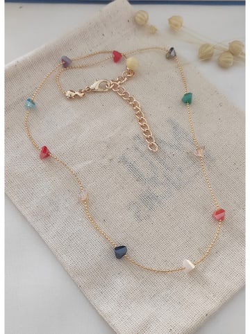 atelier MIU Vergold. Halskette mit Kristallen - (L)45 cm