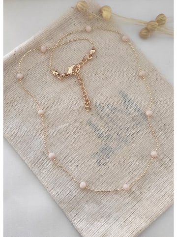 atelier MIU Vergulde ketting met kristallen - (L)45 cm