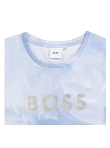 Hugo Boss Kids Koszulka w kolorze błękitnym