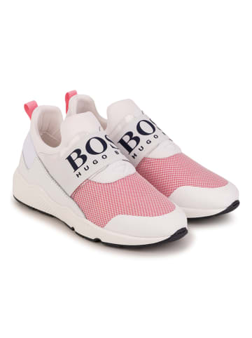 Hugo Boss Kids Sneakersy w kolorze jasnoróżowym
