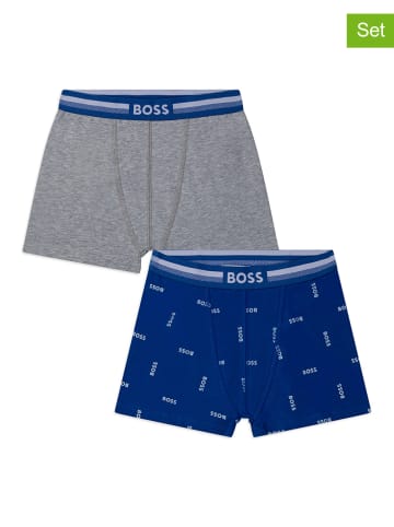 Hugo Boss Kids 2-delige set: boxershorts grijs/blauw