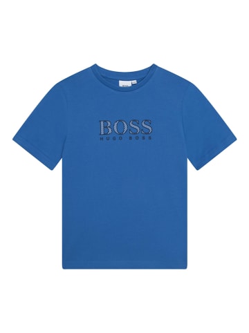 Hugo Boss Kids Koszulka w kolorze niebieskim