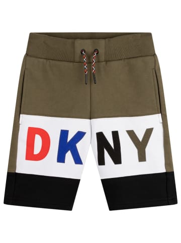 DKNY Szorty w kolorze czarno-khaki