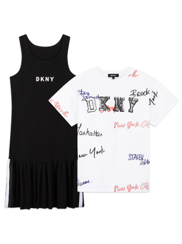 DKNY 2-delige outfit wit/zwart