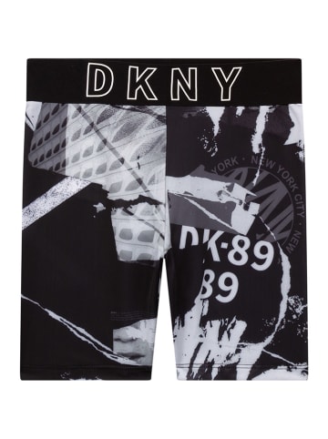 DKNY Shorts in Schwarz/ Weiß