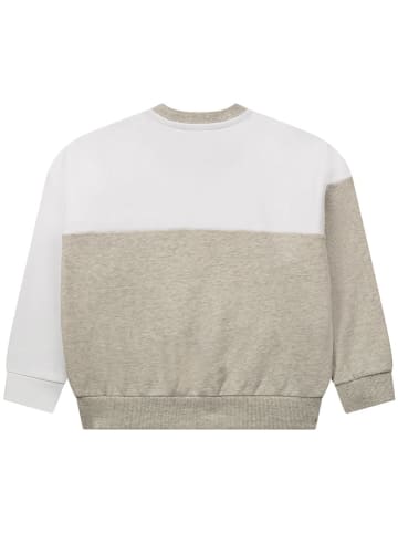 DKNY Sweatshirt in Grau/ Weiß