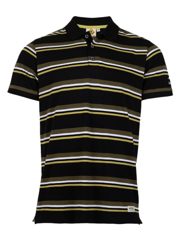 Roadsign Koszulka polo w kolorze czarnym ze wzorem