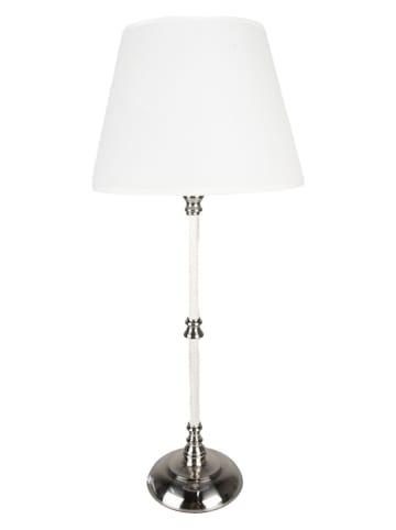 Clayre & Eef Lampa stołowa w kolorze białym - 18 x 44 cm