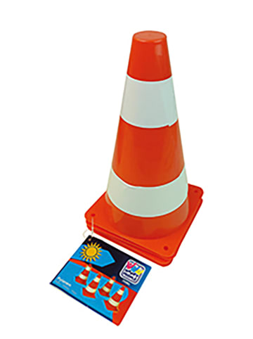 Happy People Pilonnen oranje/wit - 4 stuks