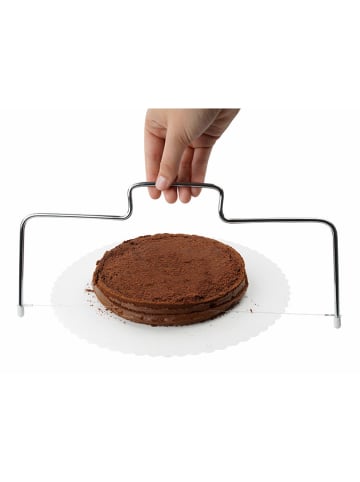 Zenker Wycinak w kolorze srebrnym do podstawy tortu - dł. 34 cm