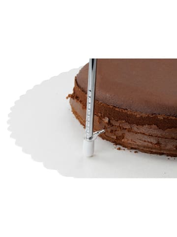 Zenker Wycinak w kolorze srebrnym do podstawy tortu - dł. 34 cm