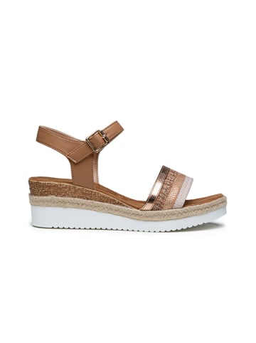 Foreverfolie Sleehaksandalen lichtbruin