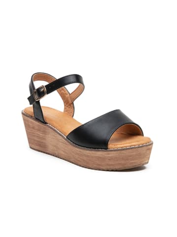 Foreverfolie Sleehaksandalen zwart