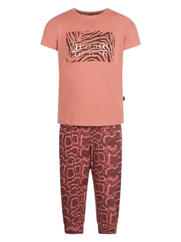 Charlie Choe Pyjama "Wild hearted" in Rosa/ Braun