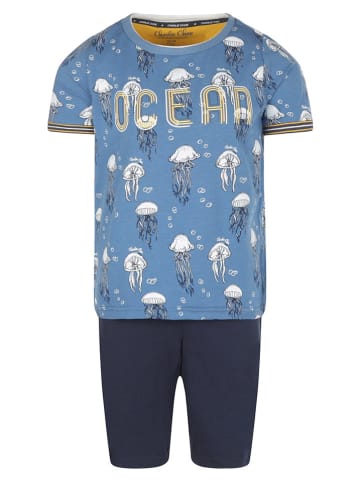 Charlie Choe Pyjama "Wild ocean" in Dunkelblau/ Blau