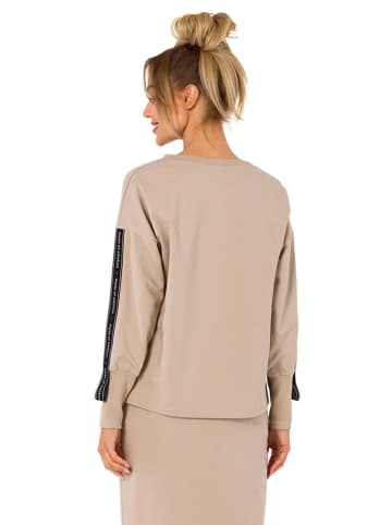 made of emotion Sweter w kolorze beżowym