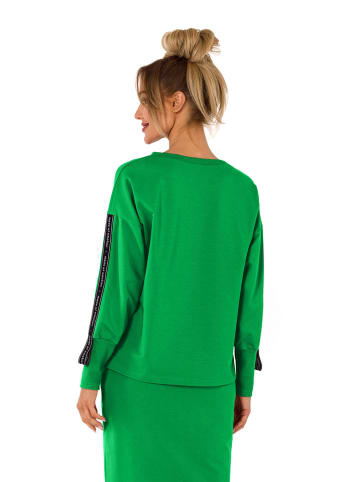 made of emotion Sweter w kolorze zielonym